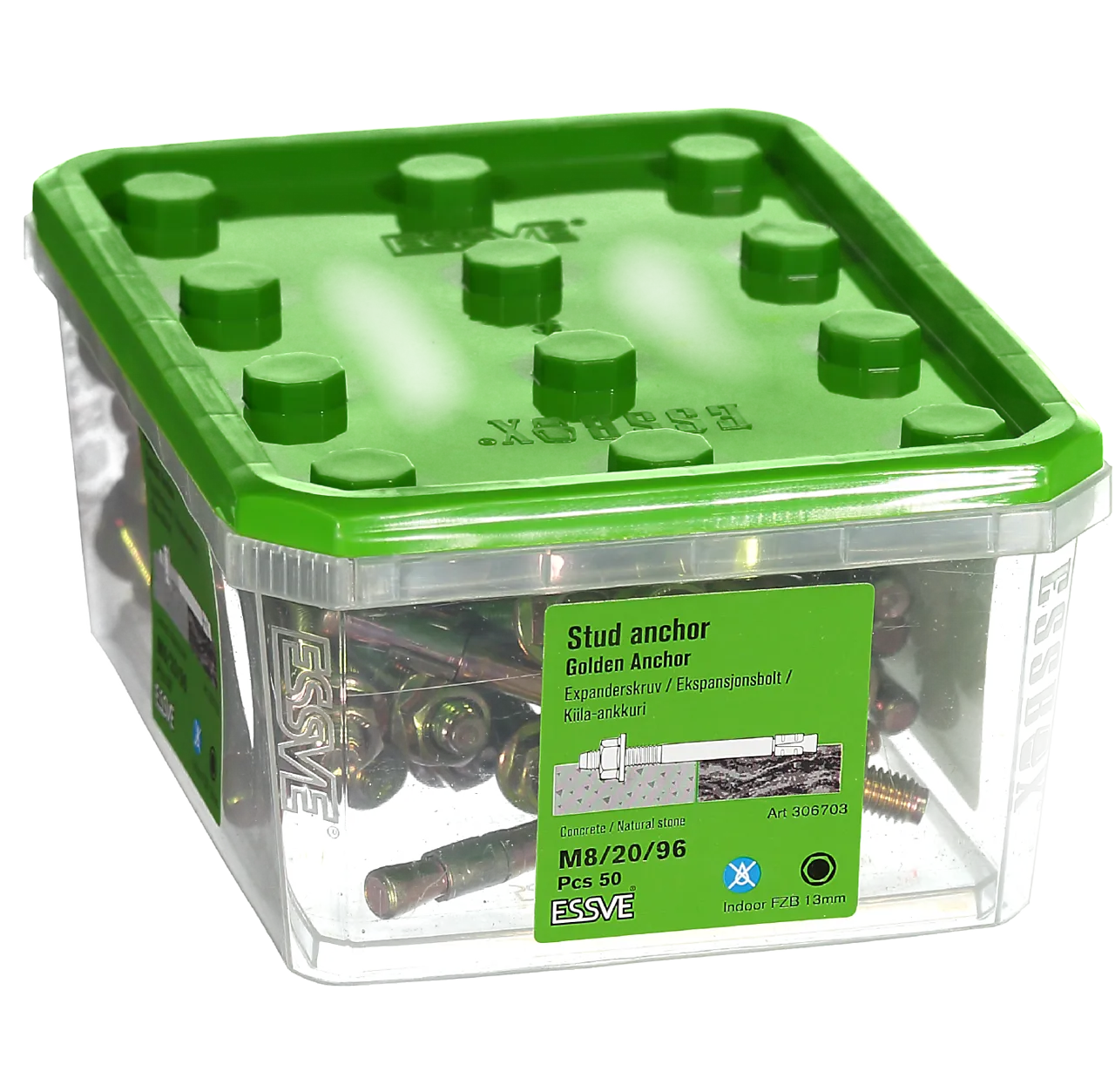Eksp.bolt ga m8/20/96 fzb a-50ekspansjonsbolt golden anchor Eksp.bolt ga m8/20/96 fzb a-50ekspansjonsbolt golden anchor