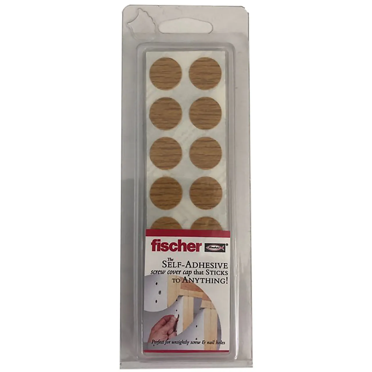 Dekkhette ø14mm pvc egg bk fischer blisterkort selvklebende