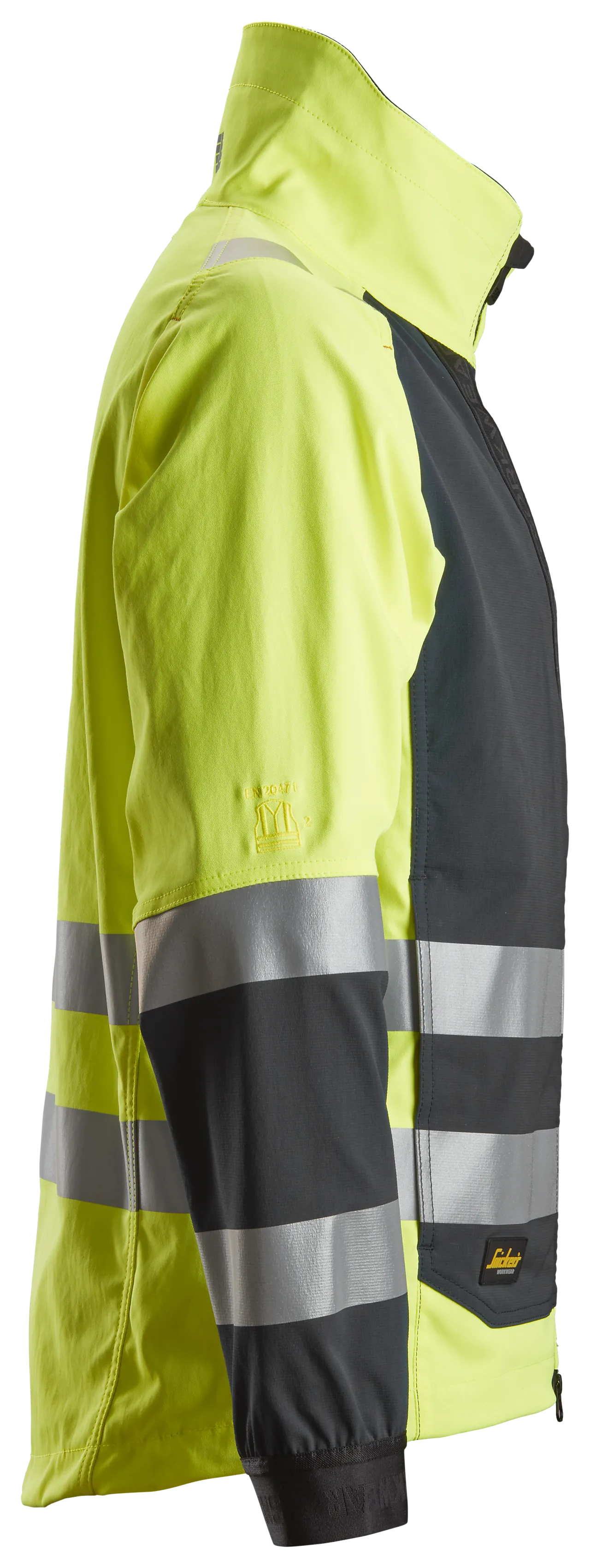 Arbeidsjakke high-vis gul/sort str S