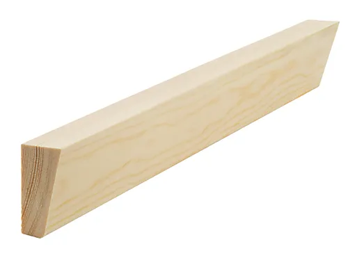 Taklist furu ubehandlet 21 x 45 mm rund kant hytte