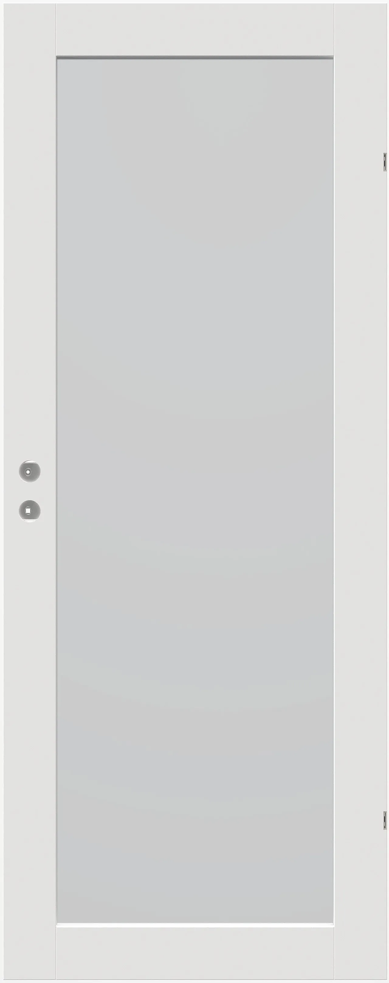 Innerdør Prima klassisk hvit med glass 100x210 cm