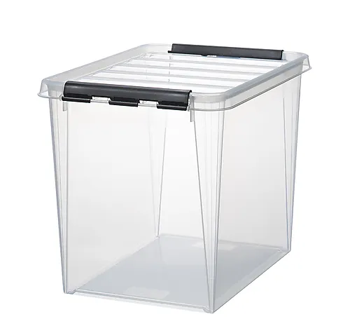 Oppbevaringsboks classic 16 med lokk 25 liter 40x30x32 cm