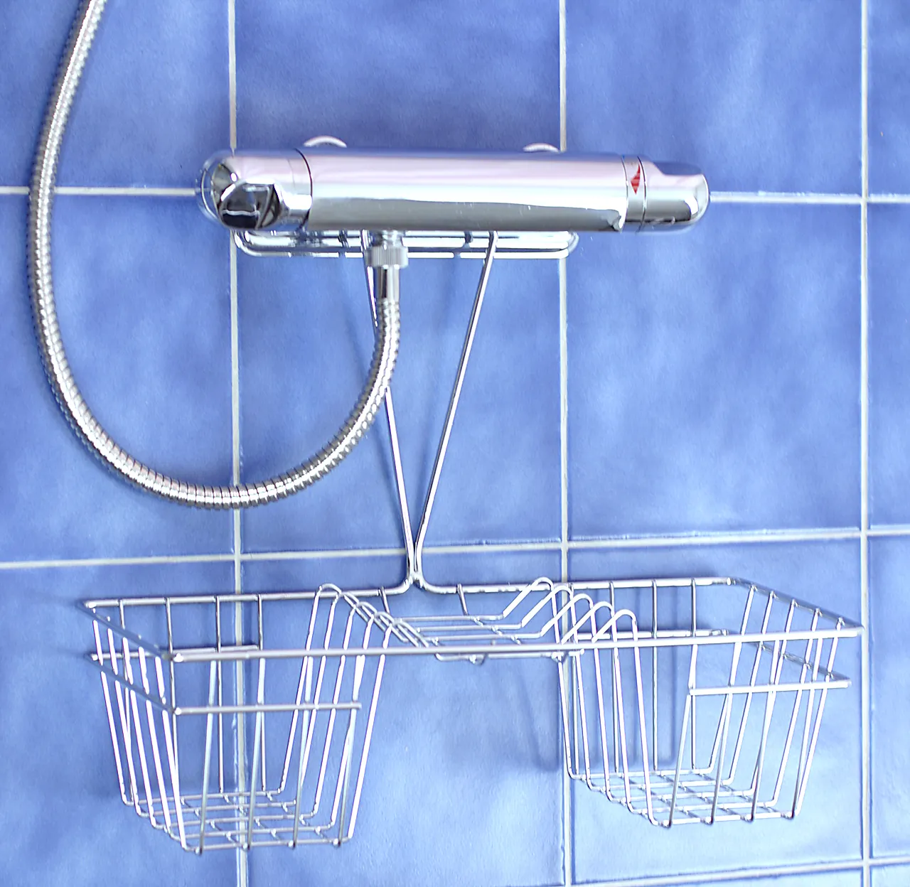 Kurv Til Blandebatteriet Forkrommet Stål. H36 X B40 X D16Cm Kurv Til Blandebatteriet Forkrommet Stål. H36 X B40 X D16Cm