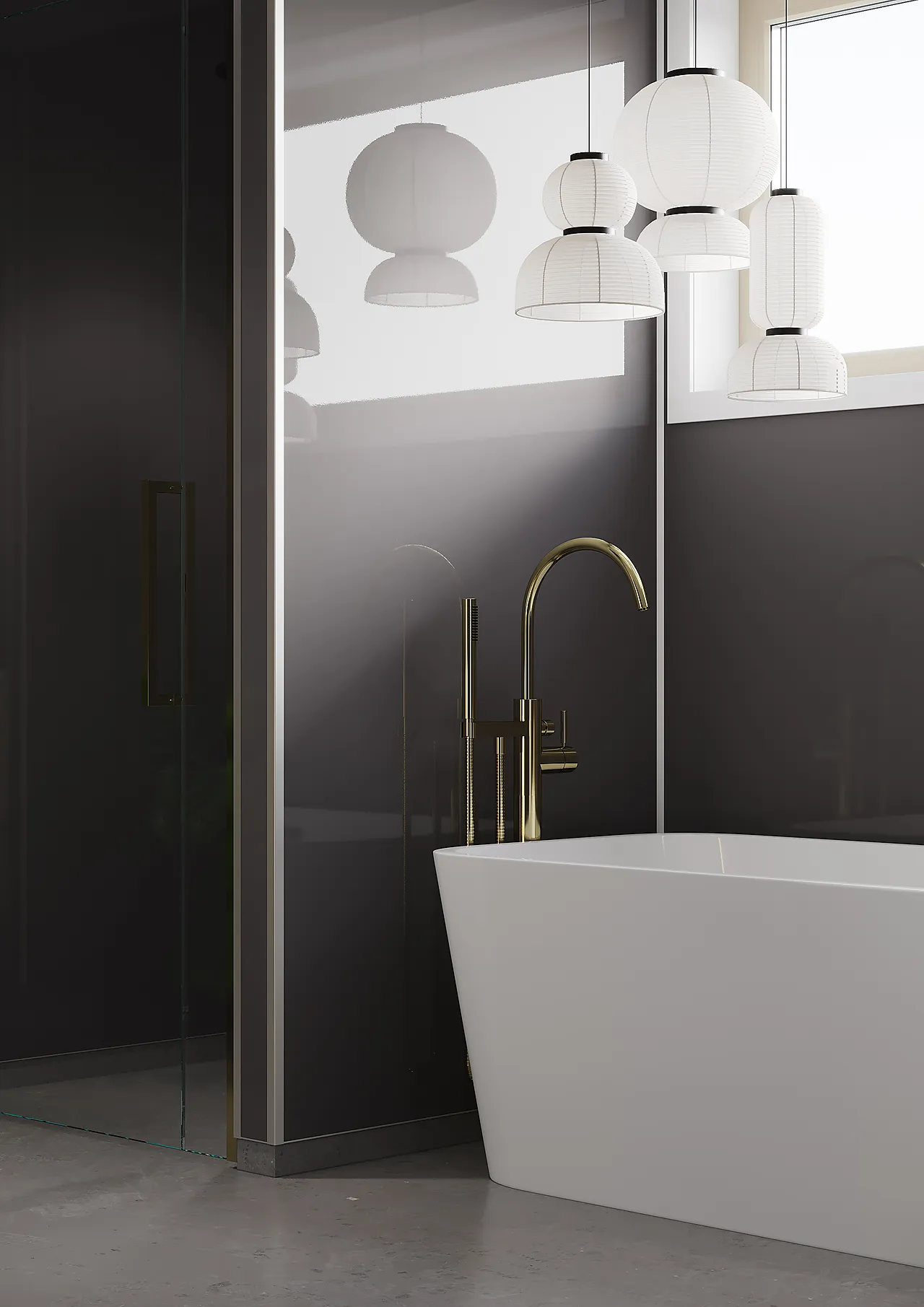 Fibo Anthracite baderomspanel 10x620x2400 mm