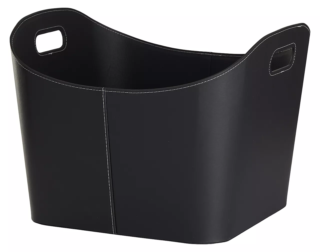 Vedkurv sort med håndtak Vedkurv sort med håndtak