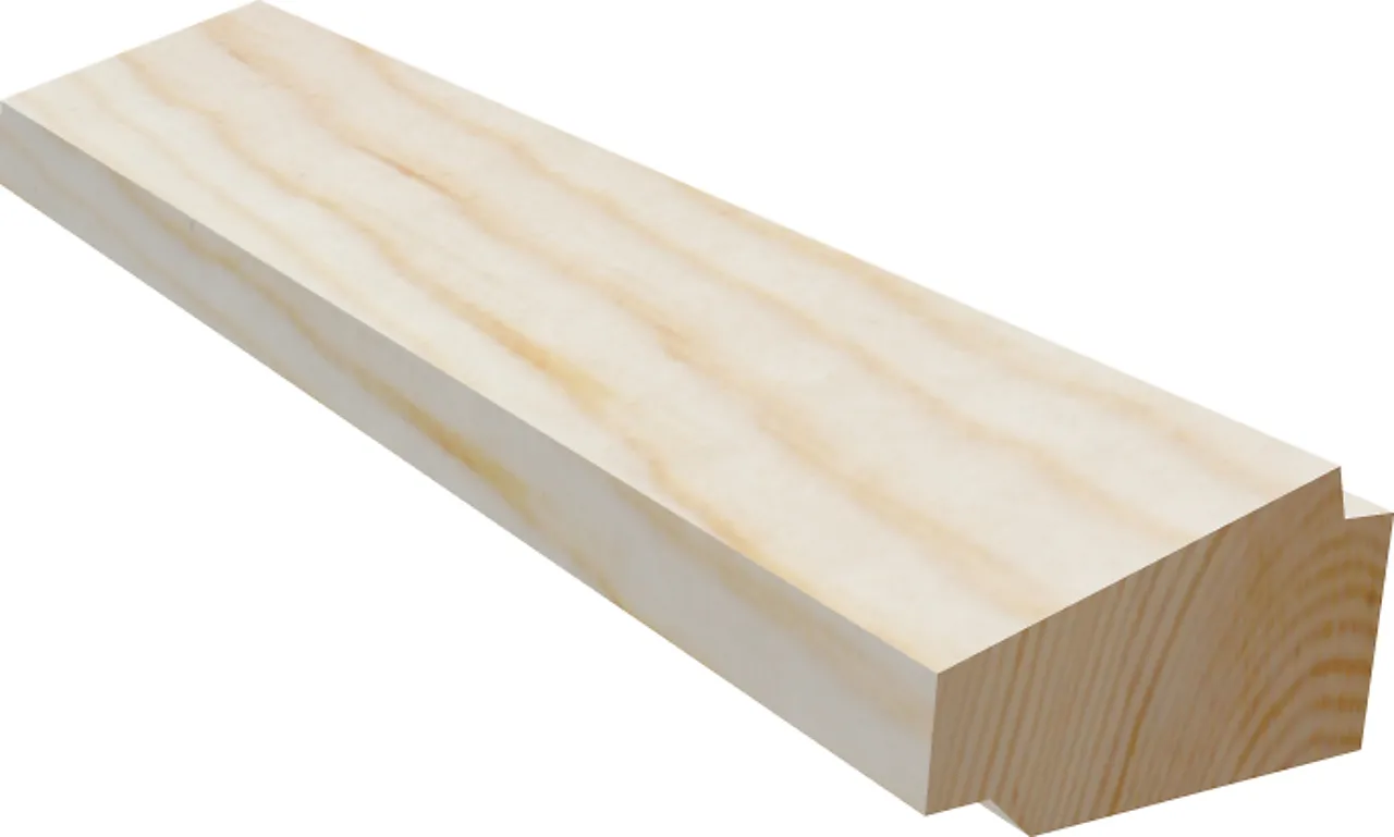 Taklist dobbeltskygge 21x45 mm ubehandlet furu null - null - 2 - Miniatyr