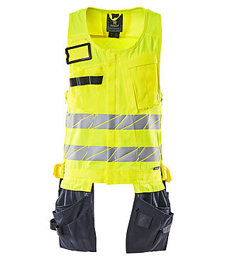 Verktøyvest, 2XL, hi-vis gul/m