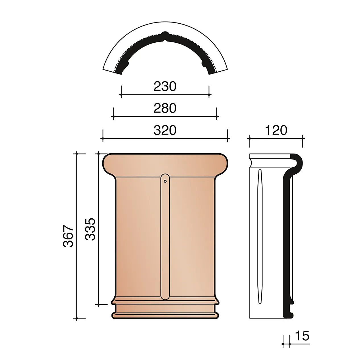 Møne P1200 Naturrød Felles Takst Teg Møner Rød Pottlb Møne P1200 Naturrød Felles Takst Teg Møner Rød Pottlb
