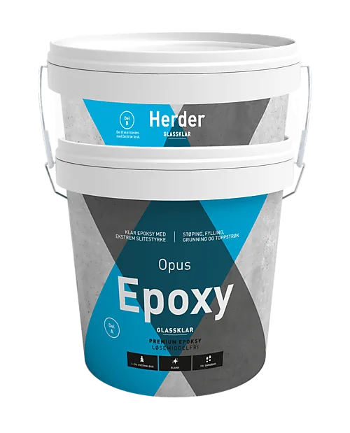 Epoxy grunning og toppstrøk glassklar 3 kg