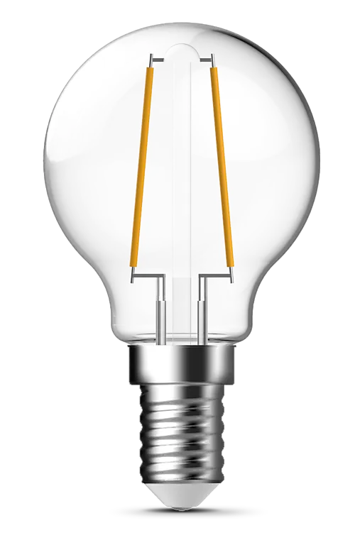 Lyspære led filament klotpære mini globe E14 5 Watt