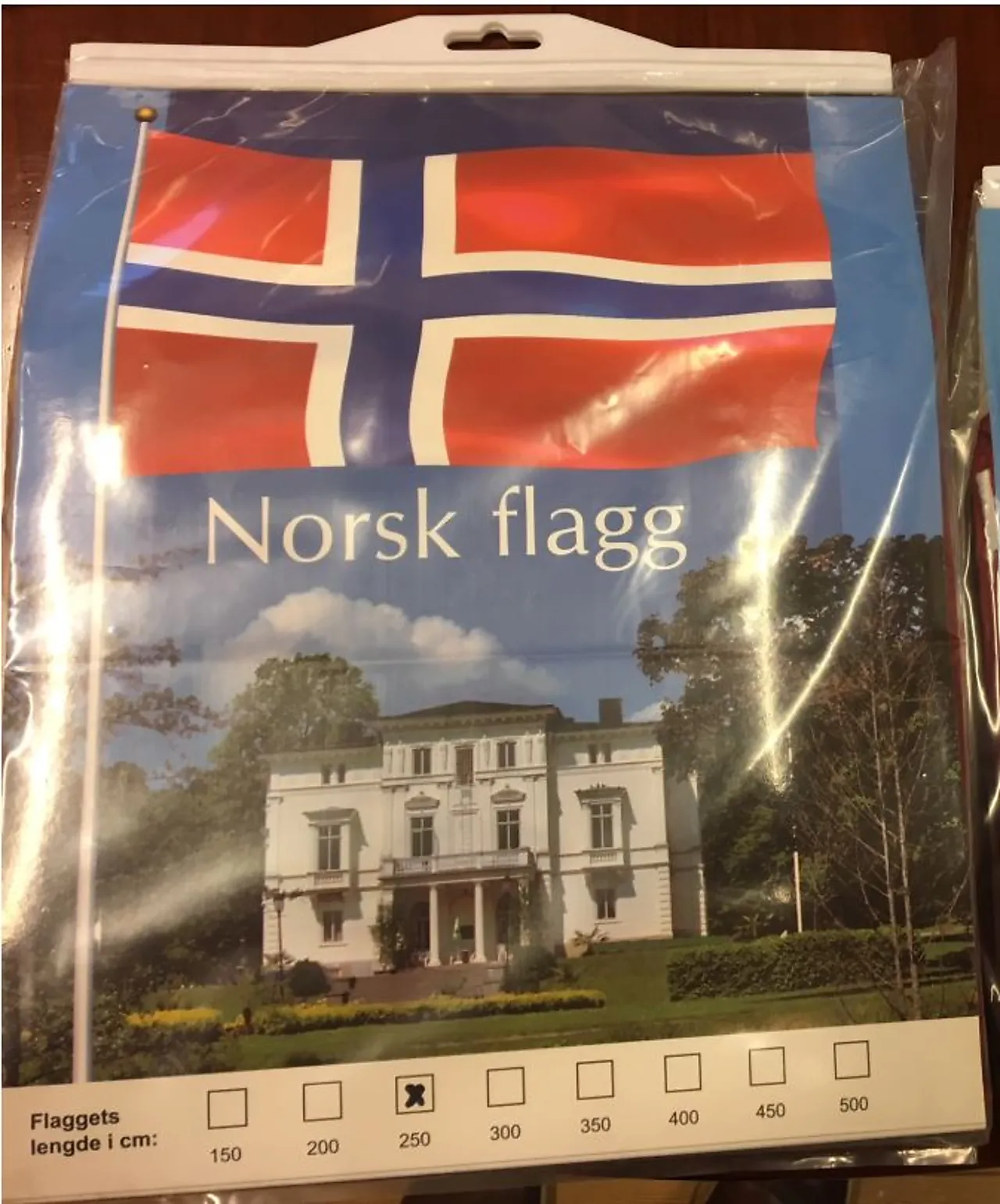 Flagg 250cm norsk vevd polyester