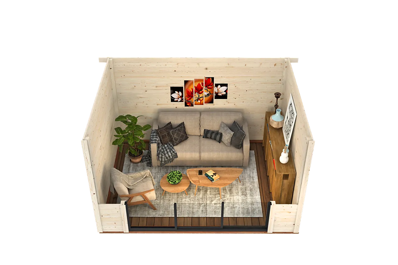 Hagestue Lydia 10,8 m² slide null - null - 3 - Miniatyr