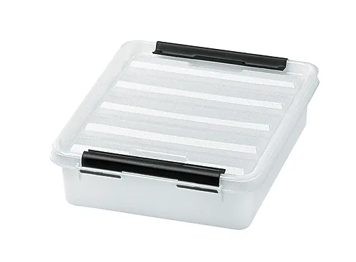 Oppbevaringsboks classic 1 med lokk 1 liter 21x17x6 cm