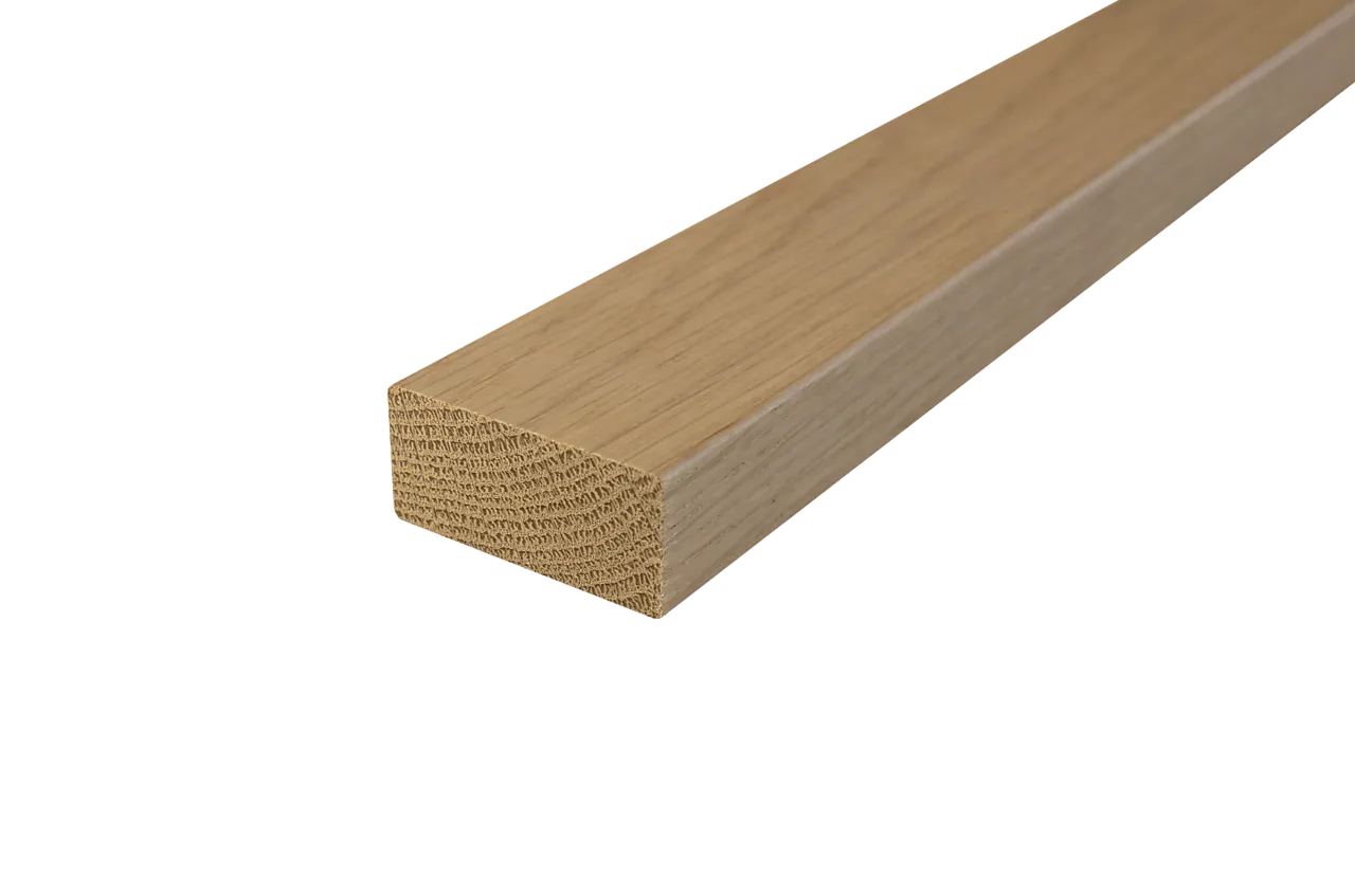 Eik 21x045 glattkant hvittonet spile i eik Eik 21x045 glattkant hvittonet spile i eik