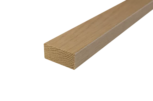 Eik 21x045 glattkant hvittonet spile i eik