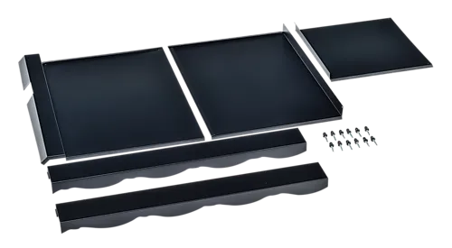 Powertekk kilrenne skuff høyre/venstre sort