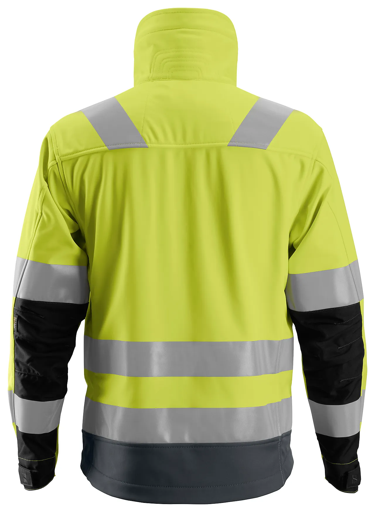 Jakke softshell highvis gul/mørk grå XXXL null - XXXL - 2 - Miniatyr