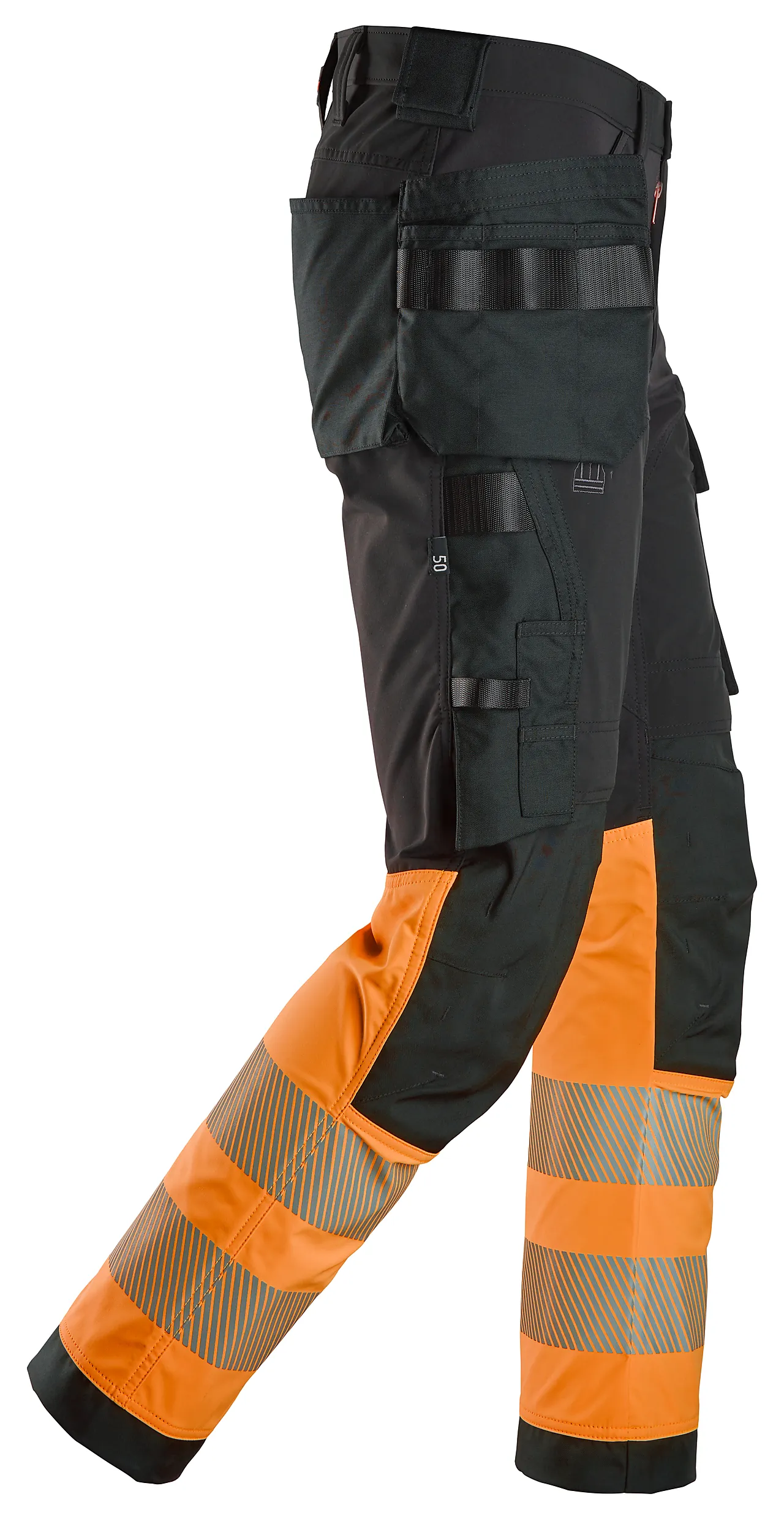 Snickers Workwear Bukse 6231 Sort/Oransje 50 null - null - 3 - Miniatyr