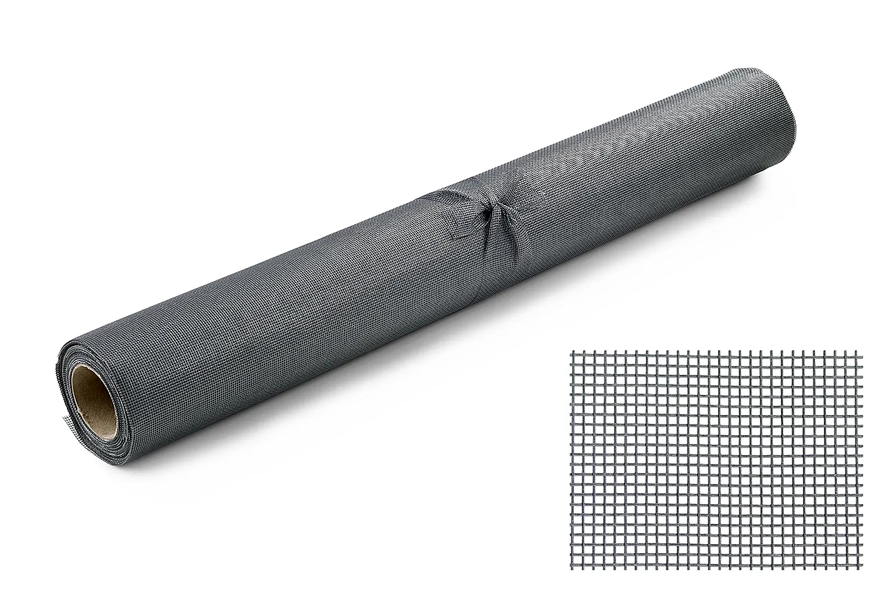 Insektsnett glassfiber 600 mmx10 meter grå