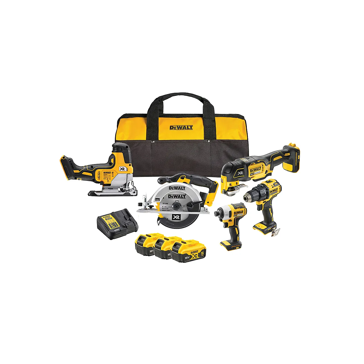 Verktøysett DCK555P3 18 v 5 pk 3x5Ah batteri Verktøysett DCK555P3 18 v 5 pk 3x5Ah batteri