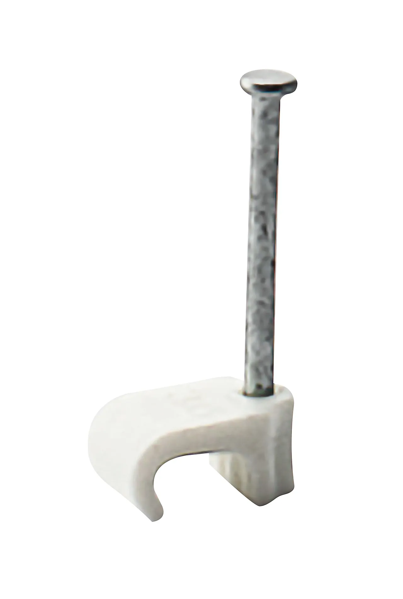 Kabelklips 3x5mm hvit 25pk