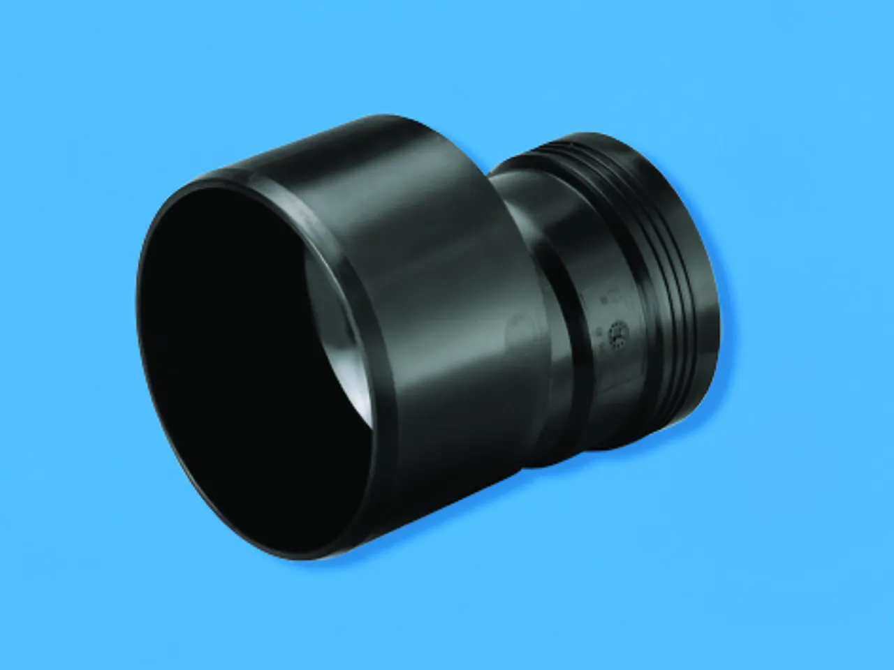 Reduksjon 110/75mm sort wafix