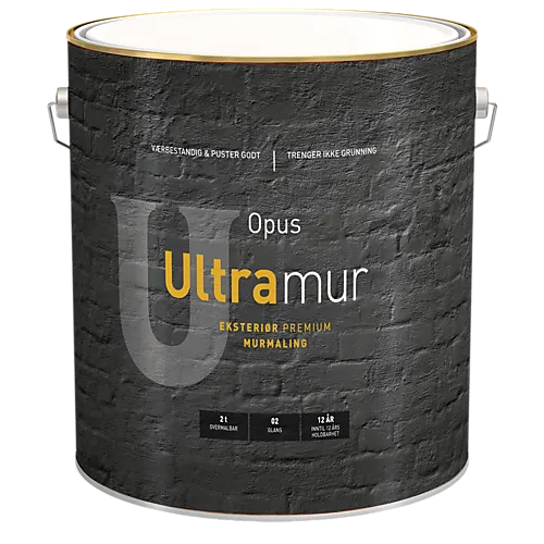 Ultramur 02 eksteriør base hvit9 liter