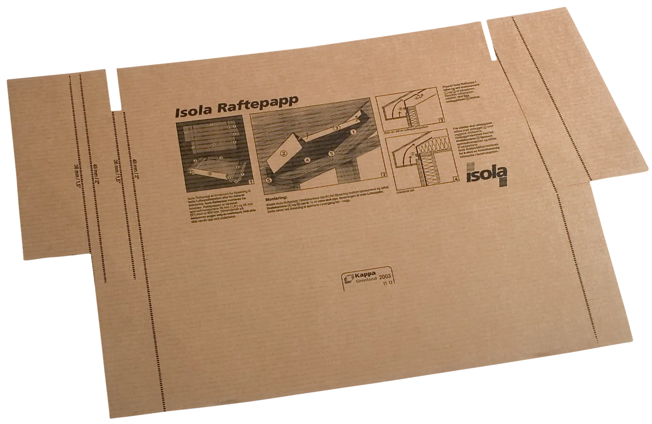 Raftepapp 200 opptil 200 mm isolasjon