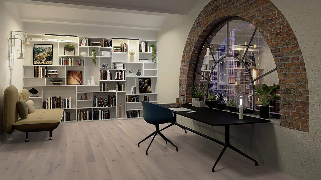 Parkett 1 stav eik hvit ncastle null - null - 2 - Miniatyr