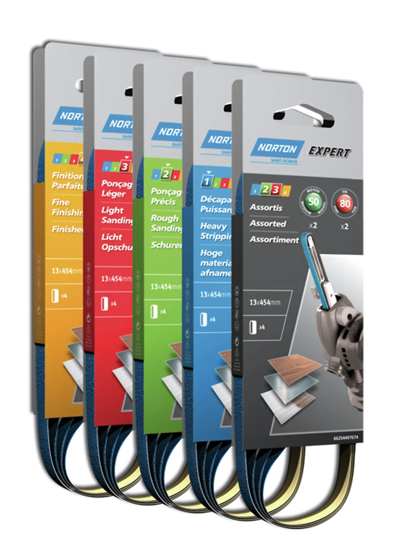 Slipebånd 13x454mm grov k50