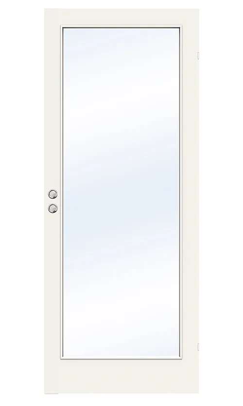 Dørbl sd easy gw1 9x21 hvit skyvedørblad 4mm herdet glass