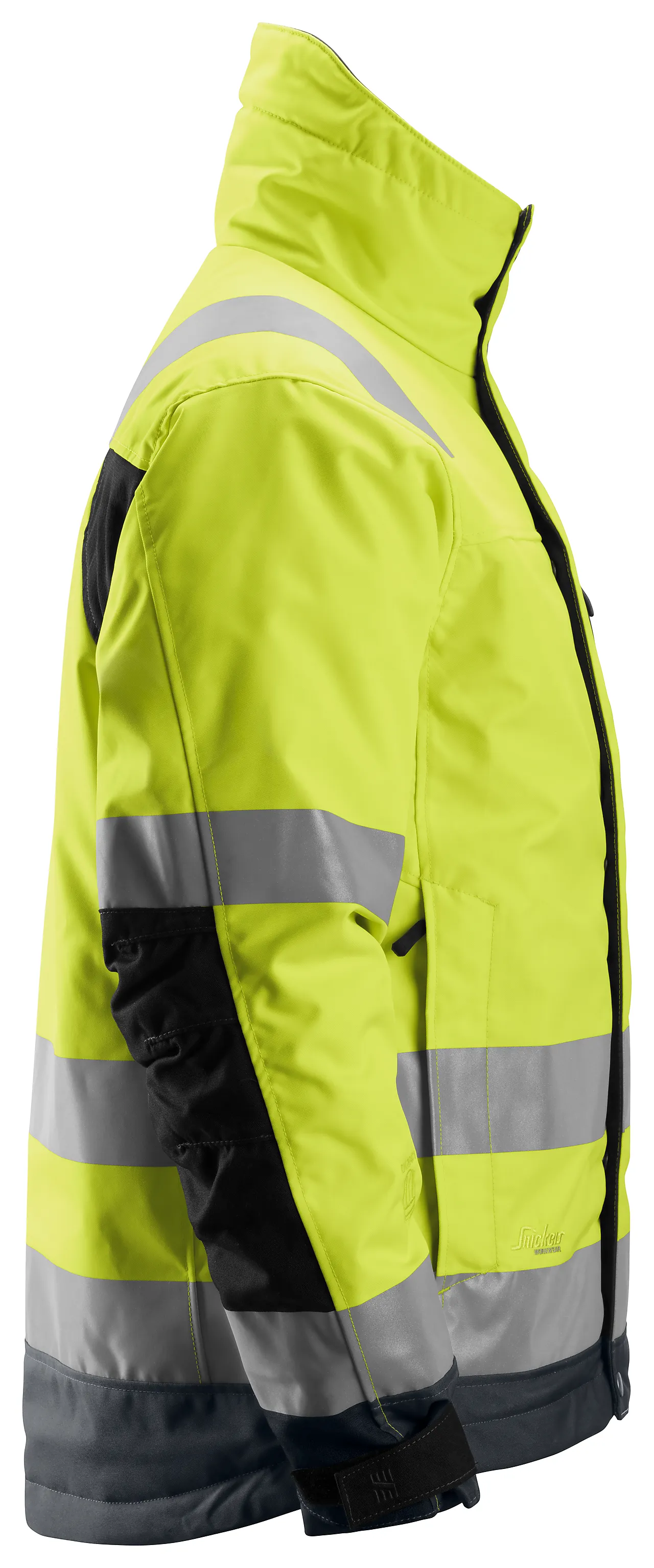 Vinterjakke high-visibility gul/mørk grå str XL null - XL - 2 - Miniatyr