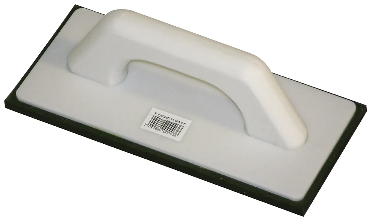 Fugebrett sort gummi 11x24cm decker