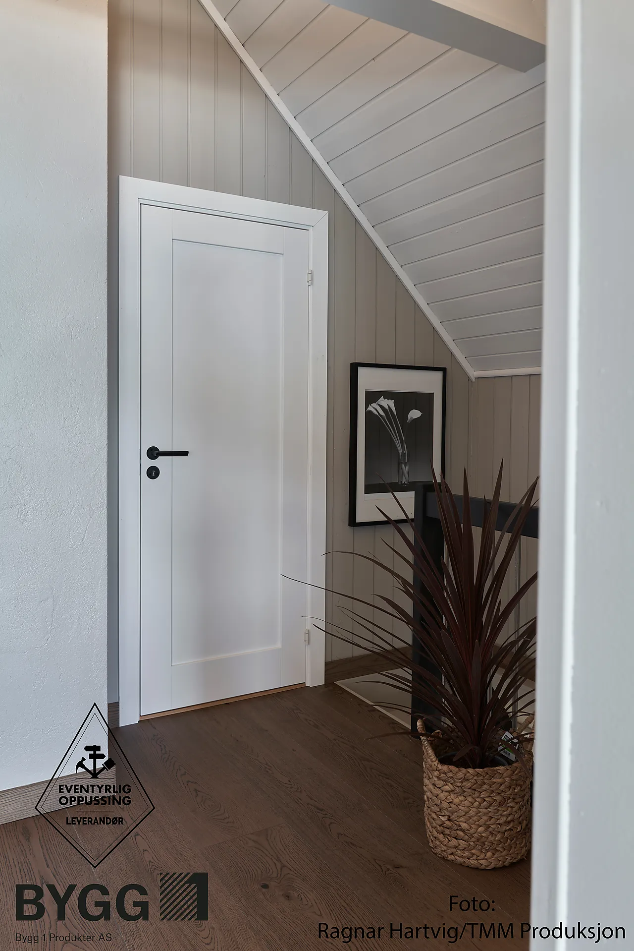 Innerdør Stil 1 hvit 70x190 cm null - 70x190 cm - 3 - Miniatyr