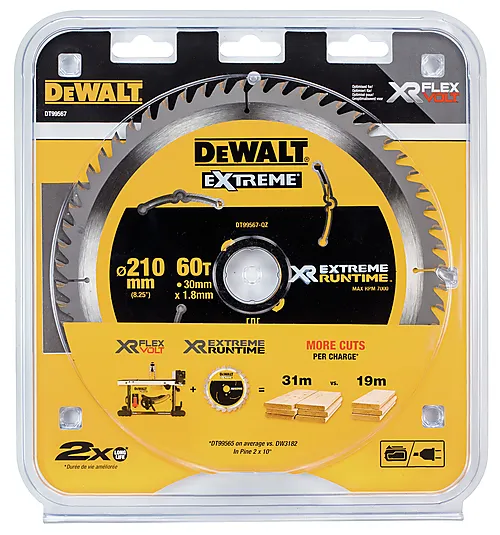 Dewalt Sirkelsagblad 210x30 med 60 tenner