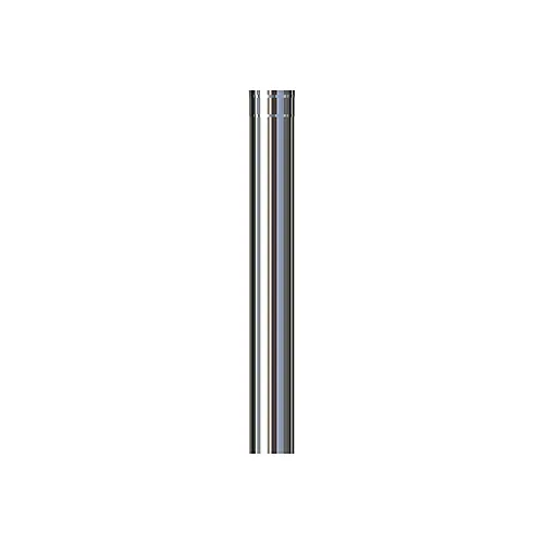 Stålpipe ø150 uisolert 1100mm bp sort lakk
