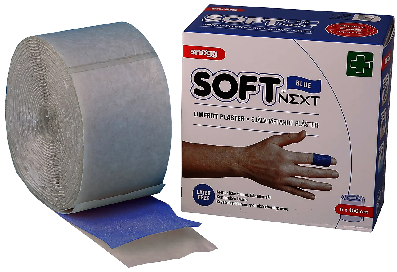 Plaster limfritt blå 6 cm x 4,5 meter Plaster limfritt blå 6 cm x 4,5 meter
