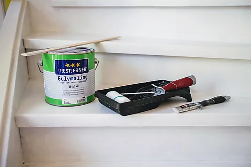 Trestjerner gulv bl hvit 3l gulvmaling blank