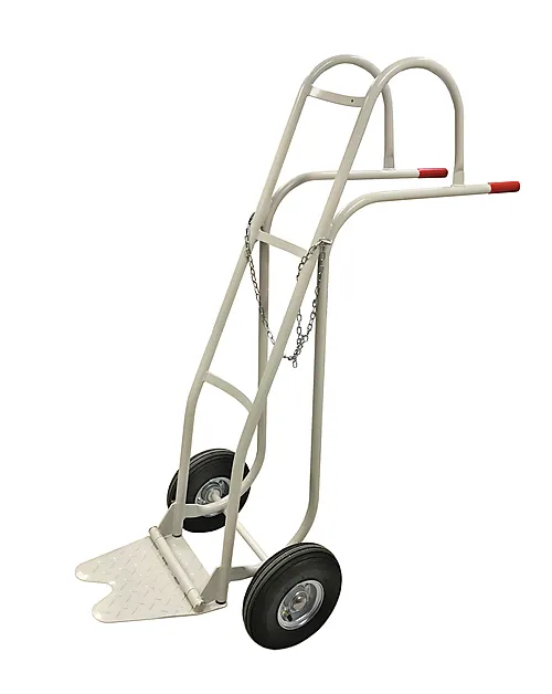 Transporttralle med luftgummihjul