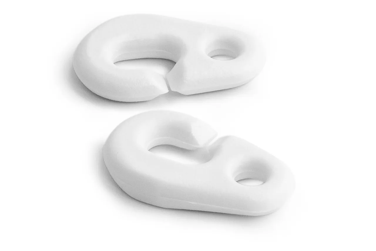 Flaggklips hvit plast Flaggklips hvit plast