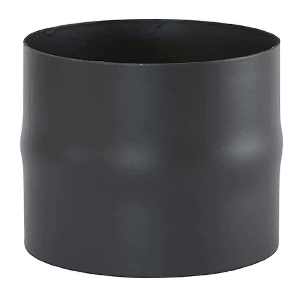 Røykrør skjøtestykke ø 150 mm MBE sort matt emalje 1,5 mm