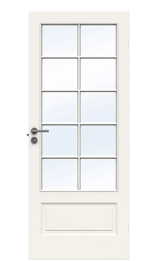 Dørbl compact sp10 8x20 hvit glassdør 4mm herdet glass