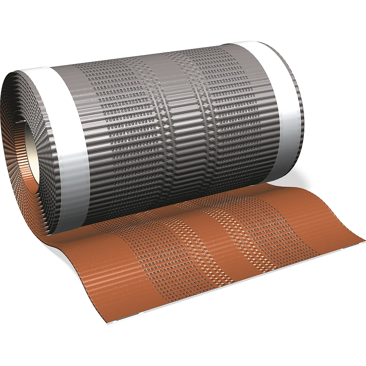 Møne- og valmtettingsrull 300 mm x 5 m teglrød