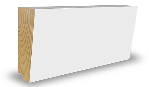 Taklist furu skygge hvit bomull S0502-Y 21x34x4400 mm