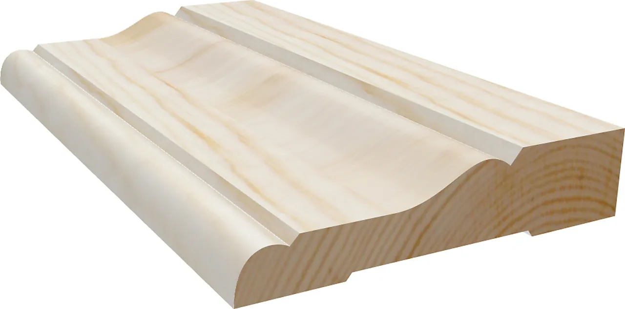 Kombilist profilert 15x70 mm ubehandlet furu