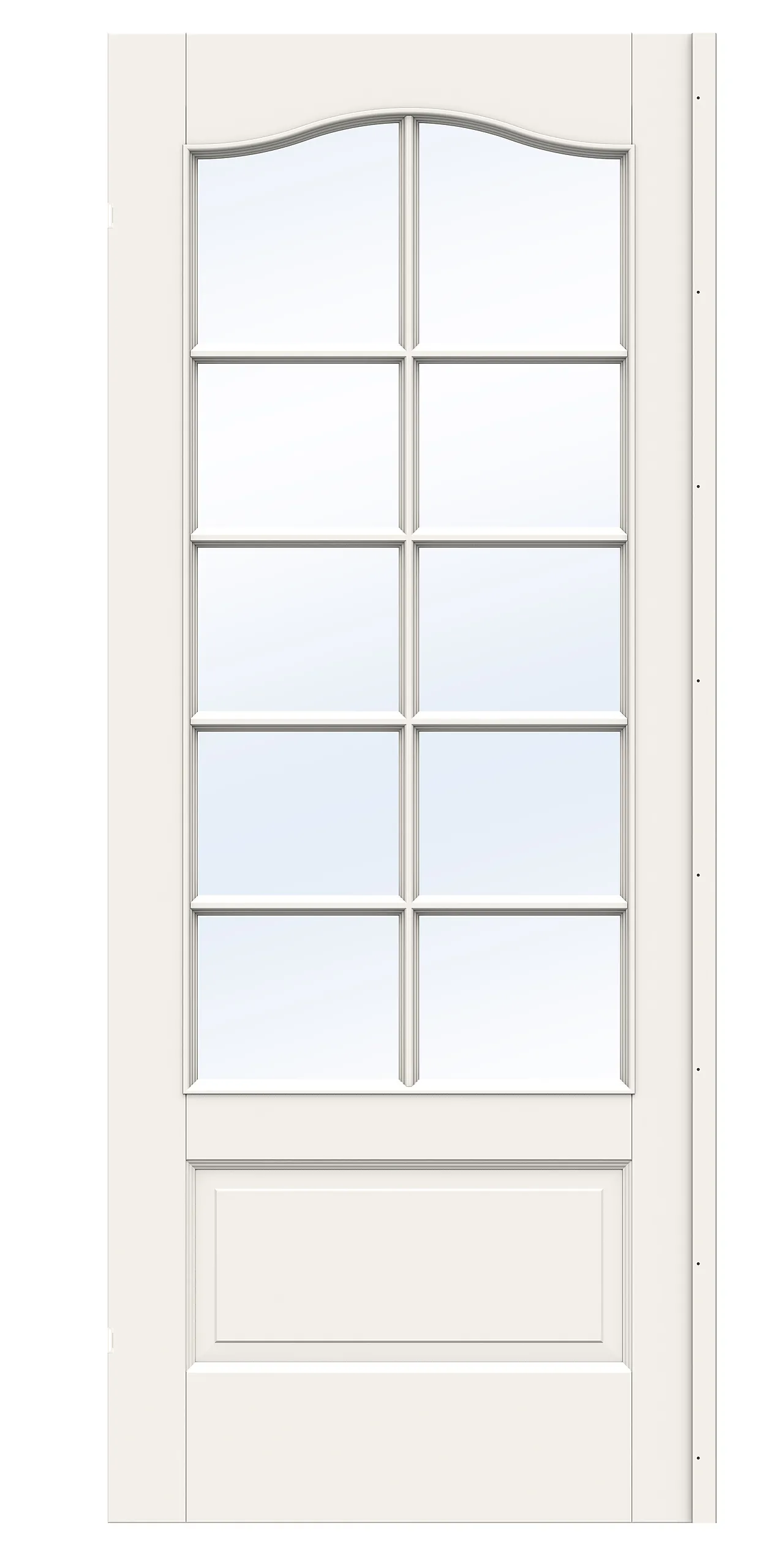 Dør sk craft sp10b 7x21 hvit skåtedør klart glass Dør sk craft sp10b 7x21 hvit skåtedør klart glass