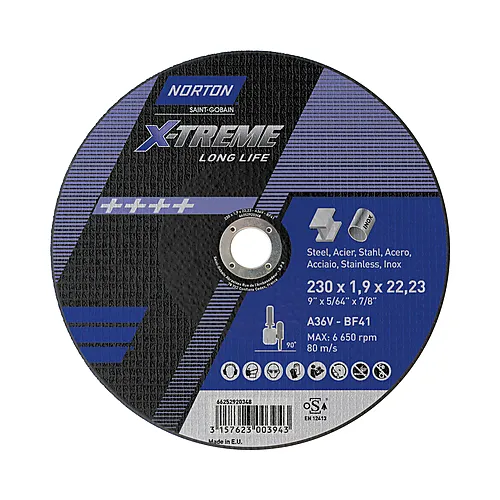 Kappeskive stål 230x1,9mm nx