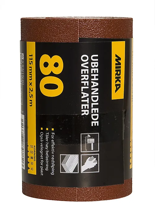 Sliperull for ubehandlede overflater K80