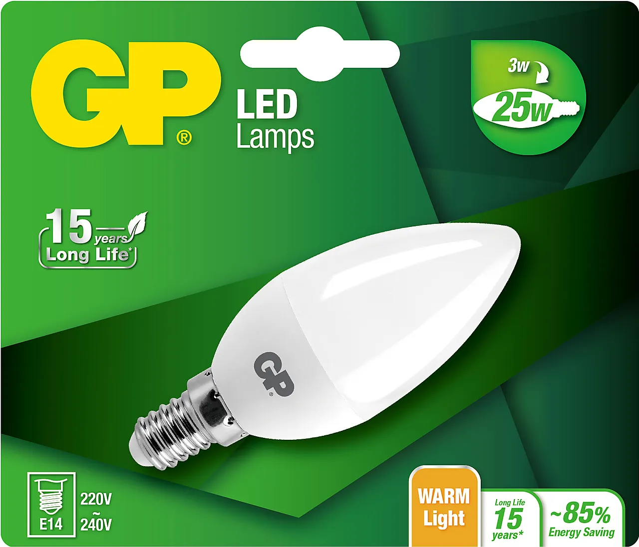 Ledpære led candle frost e14-3w 076919-ldce1