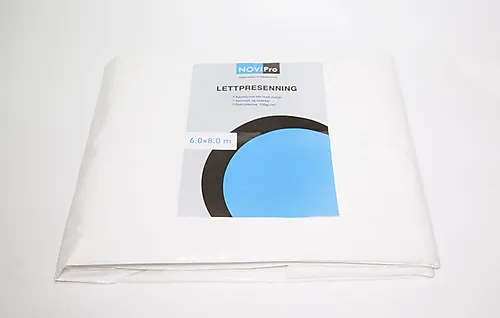 Presenning hvit 6x8 meter 130 gr/m2